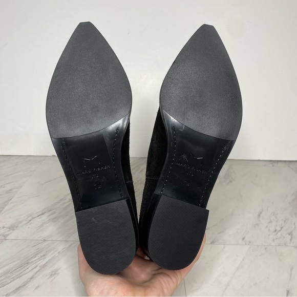 Marc Fisher Yikalo Black Suede Pointy Toe Chelsea Bootie 7M - Picture 13 of 14